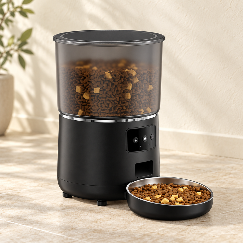 Distributeur automatique de croquettes : boutons, Wi-Fi ou Wi-Fi + caméra
